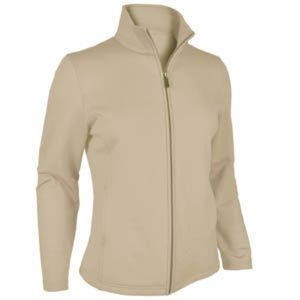 Monterey Club Active Sportswear Lightweight Microfiber Full Zip Fleece Jacket